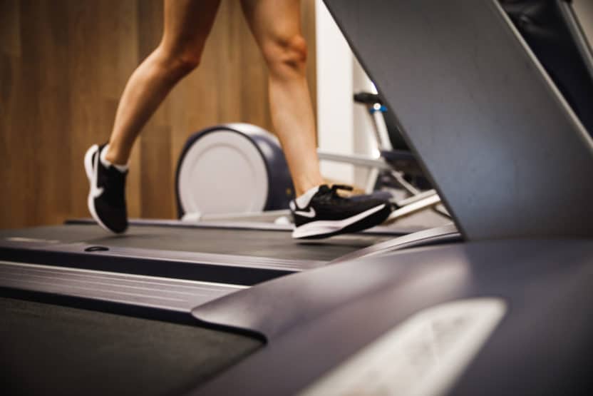 Joggen auf Laufband