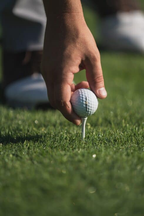Nahaufnahme von Golfball